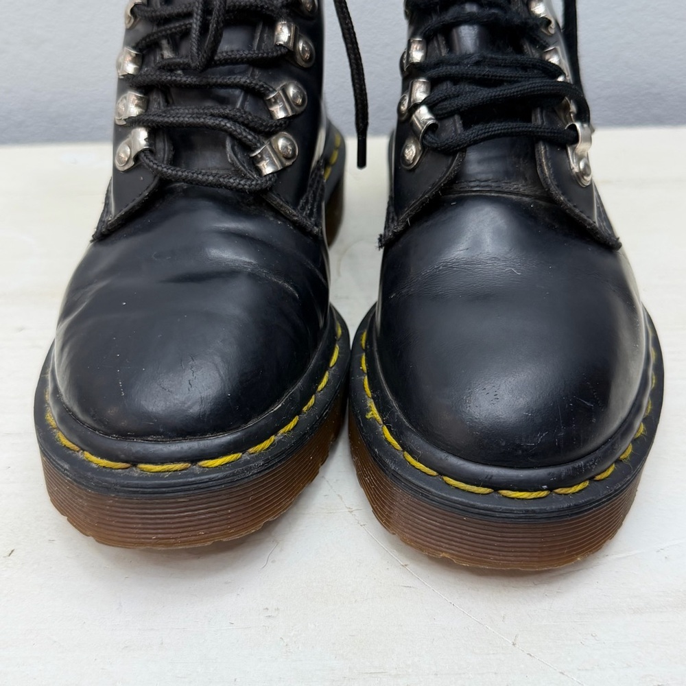 Dr. Martens Black Patent Leather Y2K “Made In England” Boots Size 8 - Picture 4 of 7